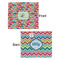 Retro Fishscales Security Blanket - Front & Back View