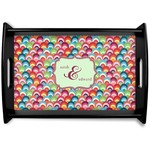 Retro Fishscales Wooden Tray (Personalized)
