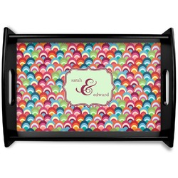 Retro Fishscales Wooden Tray (Personalized)
