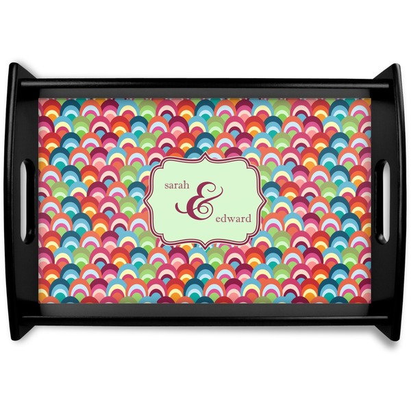Custom Retro Fishscales Wooden Tray (Personalized)