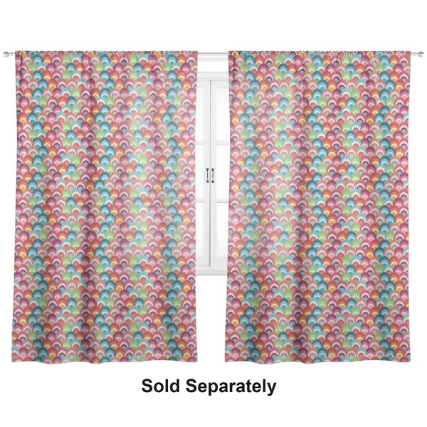 Retro Fishscales Sheer Curtains