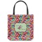 Retro Fishscales Canvas Tote Bag - Small - 13"x13" (Personalized)