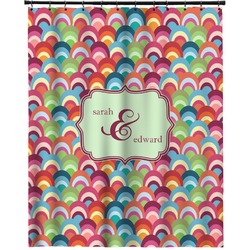 Retro Fishscales Extra Long Shower Curtain - 70"x84" (Personalized)