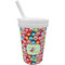 Retro Fishscales Sippy Cup with Straw (Personalized)
