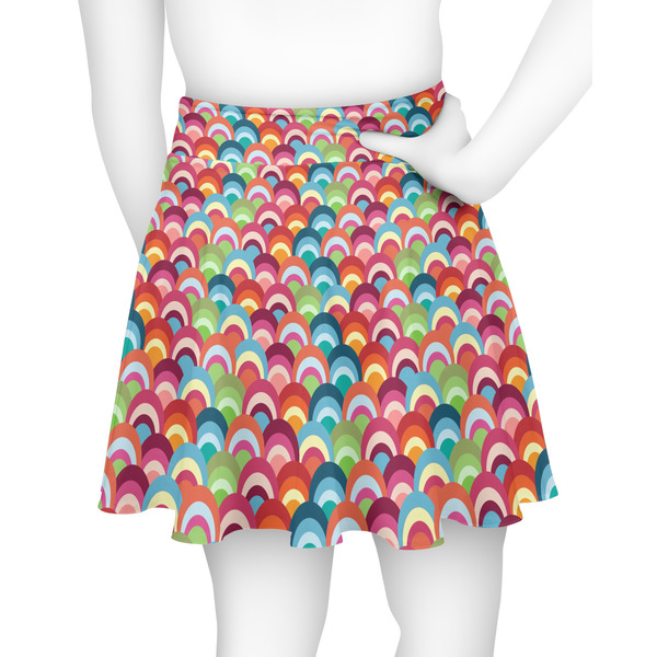 Retro Fishscales Skater Skirt - Back