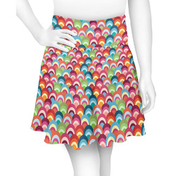 Retro Fishscales Skater Skirt - Small (Personalized)
