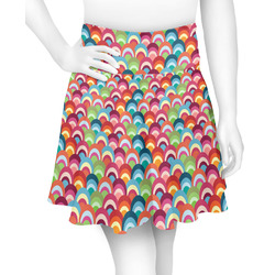 Retro Fishscales Skater Skirt - 2X Large