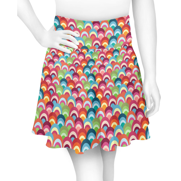 Custom Retro Fishscales Skater Skirt