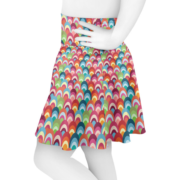 Retro Fishscales Skater Skirt - Side