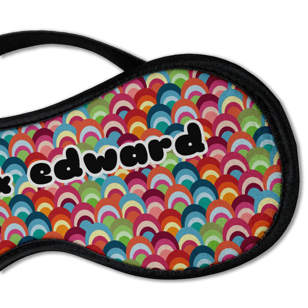 Retro Fishscales Sleeping Eye Mask - DETAIL Large