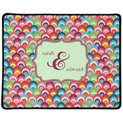 Retro Fishscales Large Gaming Mouse Pad - 12.5" x 10" (Personalized)