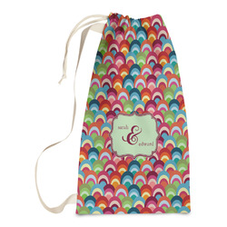Retro Fishscales Laundry Bags - Small (Personalized)
