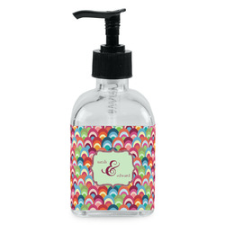 Retro Fishscales Glass Soap & Lotion Bottle - Single Bottle (Personalized)
