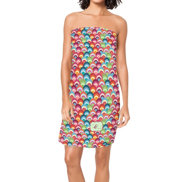 Custom Retro Fishscales Spa / Bath Wrap (Personalized)