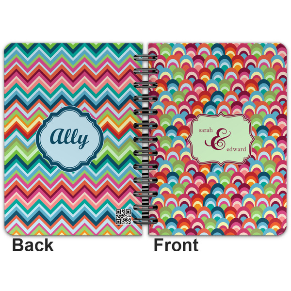 Retro Fishscales Spiral Journal 5 x 7 - Apvl