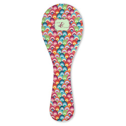 Retro Fishscales Ceramic Spoon Rest (Personalized)