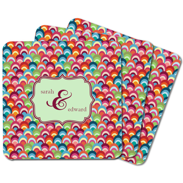 Retro Fishscales Square Fridge Magnet - MAIN