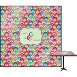 Retro Fishscales Square Table Top - 30" (Personalized)