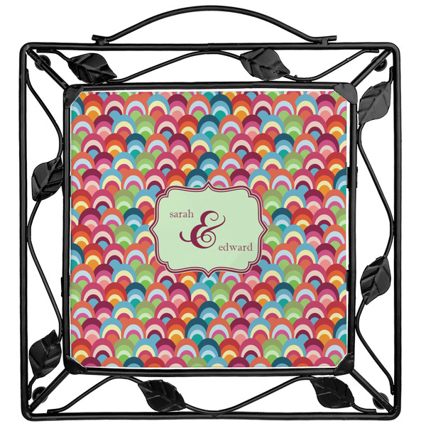 Custom Retro Fishscales Square Trivet (Personalized)
