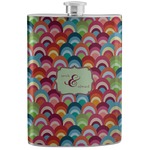 Retro Fishscales Stainless Steel Flask (Personalized)