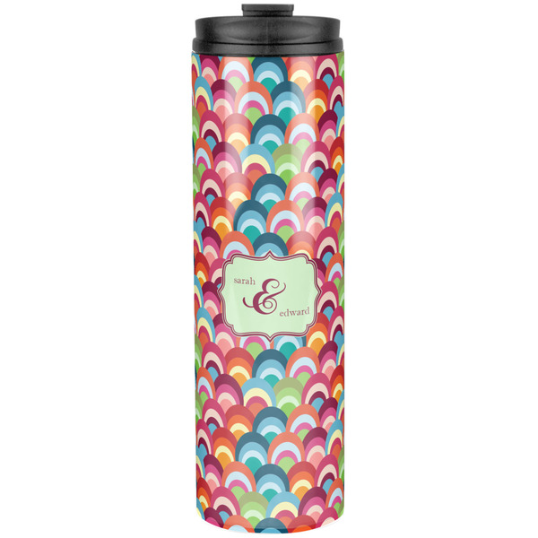 Custom Retro Fishscales Stainless Steel Skinny Tumbler - 20 oz (Personalized)