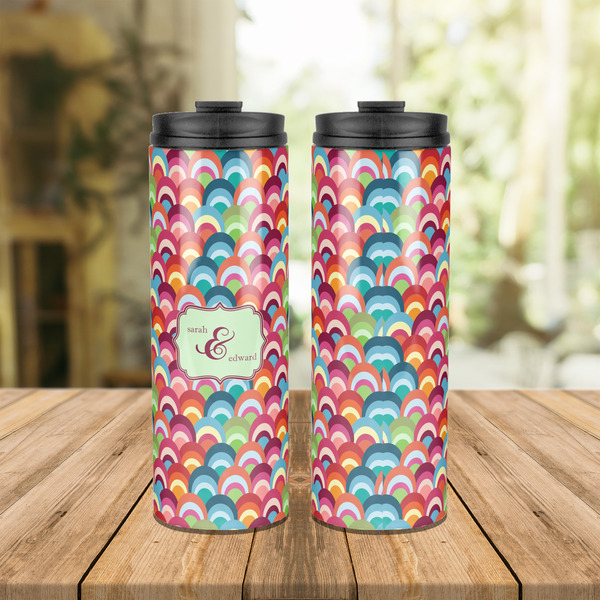 Retro Fishscales Stainless Steel Tumbler - Lifestyle