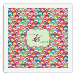 Retro Fishscales Paper Dinner Napkins (Personalized)
