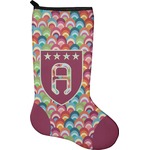 Retro Fishscales Holiday Stocking - Neoprene (Personalized)
