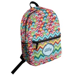Retro Fishscales Student Backpack (Personalized)
