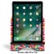 Retro Fishscales Stylized Tablet Stand - Front with ipad
