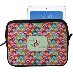Retro Fishscales Tablet Case / Sleeve - Large (Personalized)