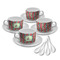 Retro Fishscales Tea Cup - Set of 4