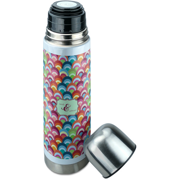 Retro Fishscales Thermos - Lid Off