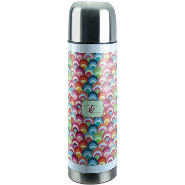 Custom Retro Fishscales Stainless Steel Thermos (Personalized)