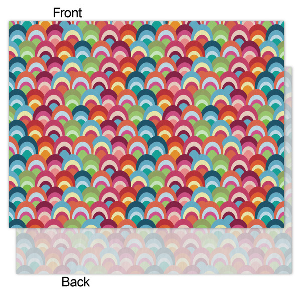 Retro Fishscales Tissue Paper - Heavyweight - Medium - Front & Back