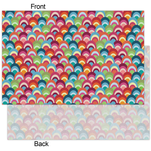 Retro Fishscales Tissue Paper - Heavyweight - XL - Front & Back