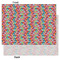 Retro Fishscales Tissue Paper - Lightweight - Large - Front & Back
