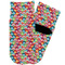 Retro Fishscales Toddler Ankle Socks - Single Pair - Front and Back