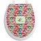 Retro Fishscales Toilet Seat Decal (Personalized)