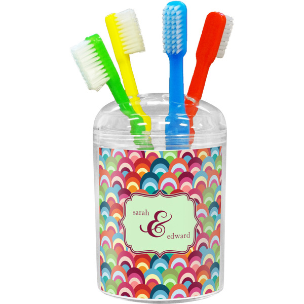 Custom Retro Fishscales Toothbrush Holder (Personalized)