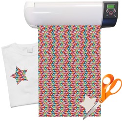 Retro Fishscales Heat Transfer Vinyl Sheet (12"x18")