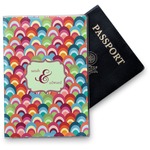Retro Fishscales Vinyl Passport Holder (Personalized)