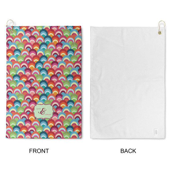 Retro Fishscales Waffle Weave Golf Towel - Approval