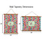 Retro Fishscales Wall Hanging Tapestries - Parent/Sizing
