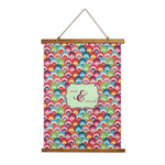 Retro Fishscales Wall Hanging Tapestry - Tall (Personalized)