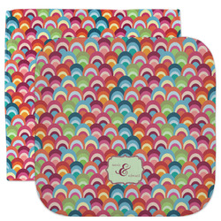 Retro Fishscales Facecloth / Wash Cloth (Personalized)