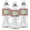 Retro Fishscales Water Bottle Labels - Front View