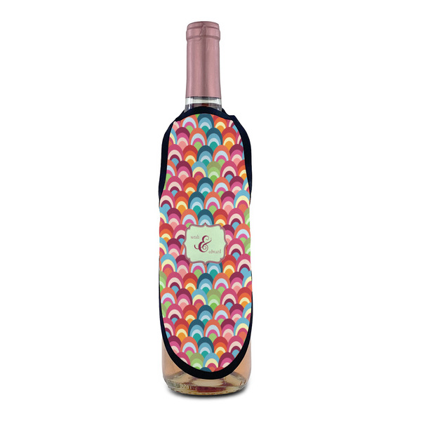 Retro Fishscales Wine Bottle Apron - IN CONTEXT