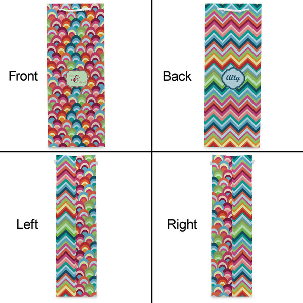 Retro Fishscales Wine Gift Bag - Gloss - Approval