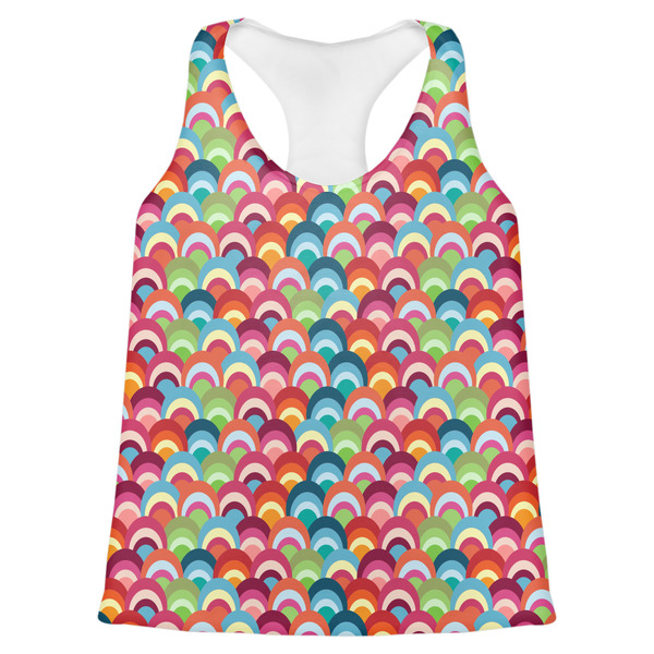 Custom Retro Fishscales Womens Racerback Tank Top - X Large